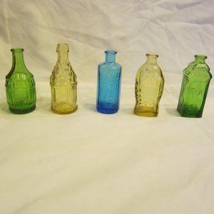 VTG 80'S MINI BOTTLES EMBOSSED COLLECTIBLES WHEATON $10EA 3LEFT